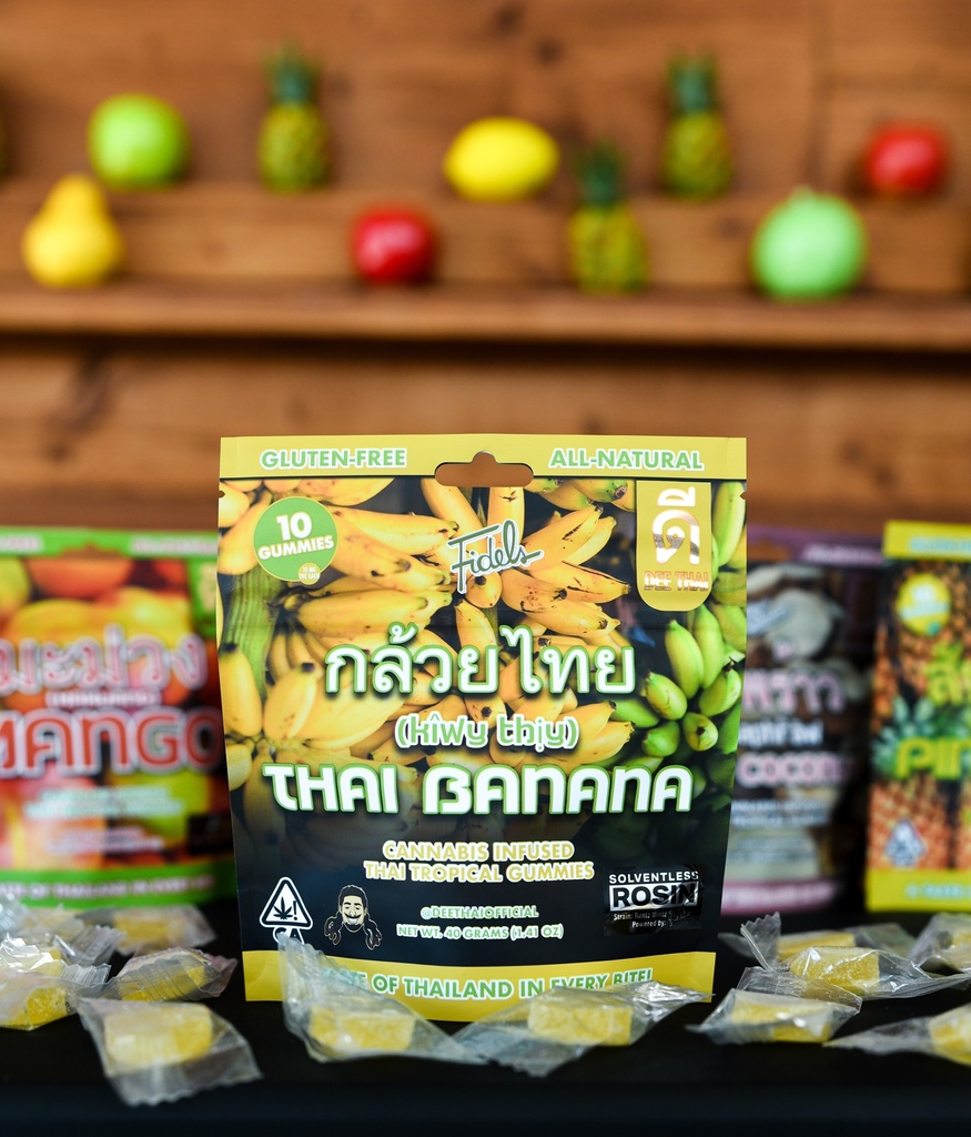 [ED00051] Dee - Gummies - 10mg 10pk - Thai Banana