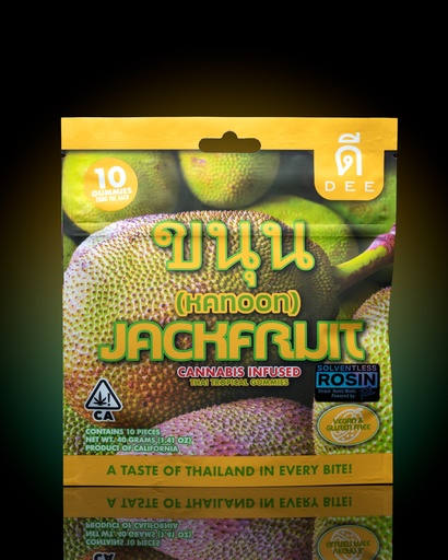 [ED00033] Dee - Gummies - 10mg 10pk - Jackfruit