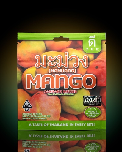 [ED00035] Dee - Gummies - 10mg 10pk - Mango