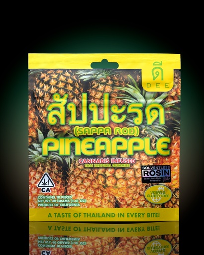 [ED00037] Dee - Gummies - 10mg 10pk - Pineapple