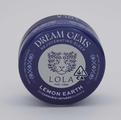 [ED00057] Lola - Gummies - 5mg THC 5mg CBN 20pk - Dreams